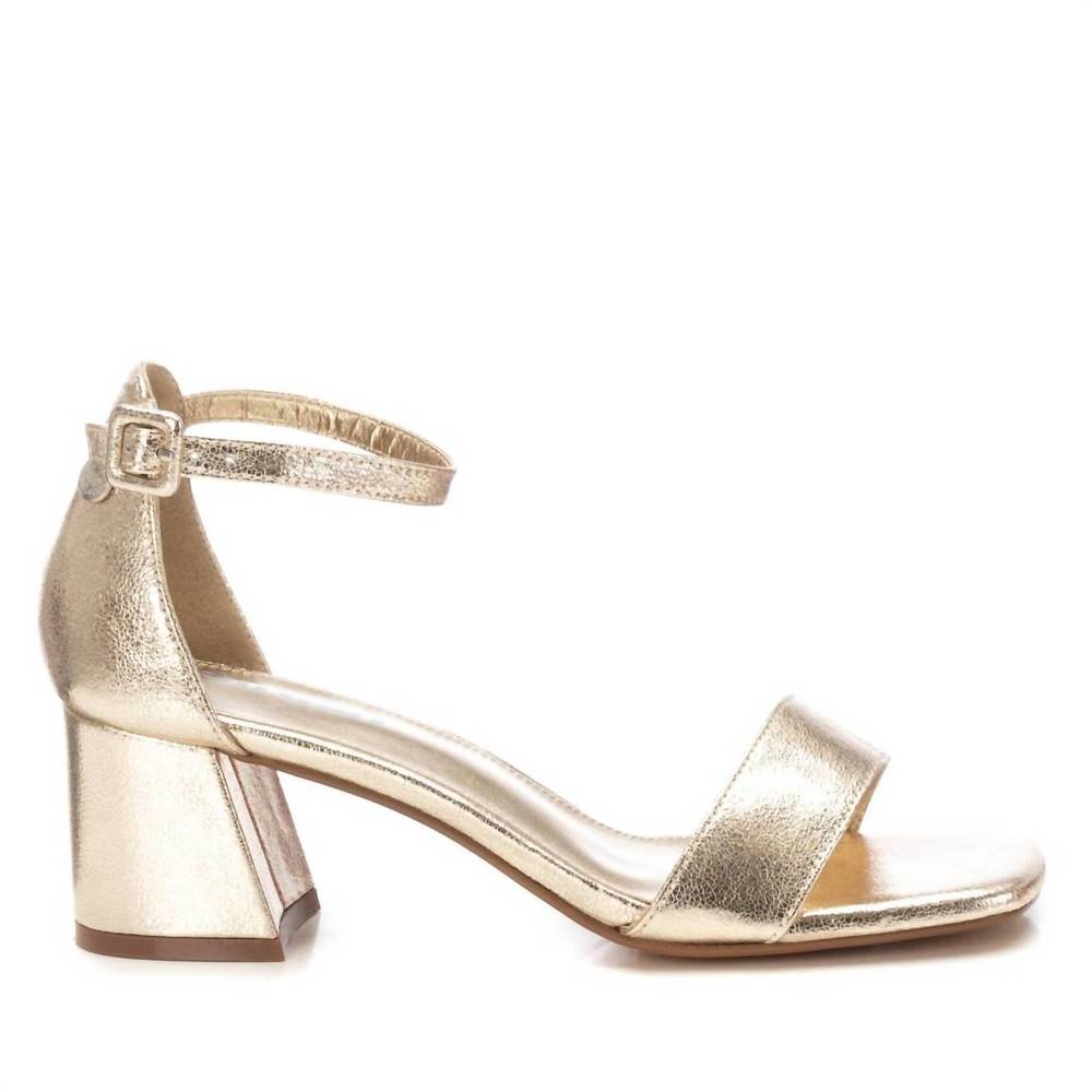 NEW XTI women's heeled sandals in gold